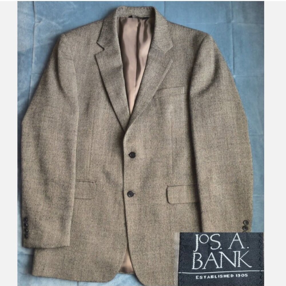 Jos A Bank Wool Sports Coat Blazer